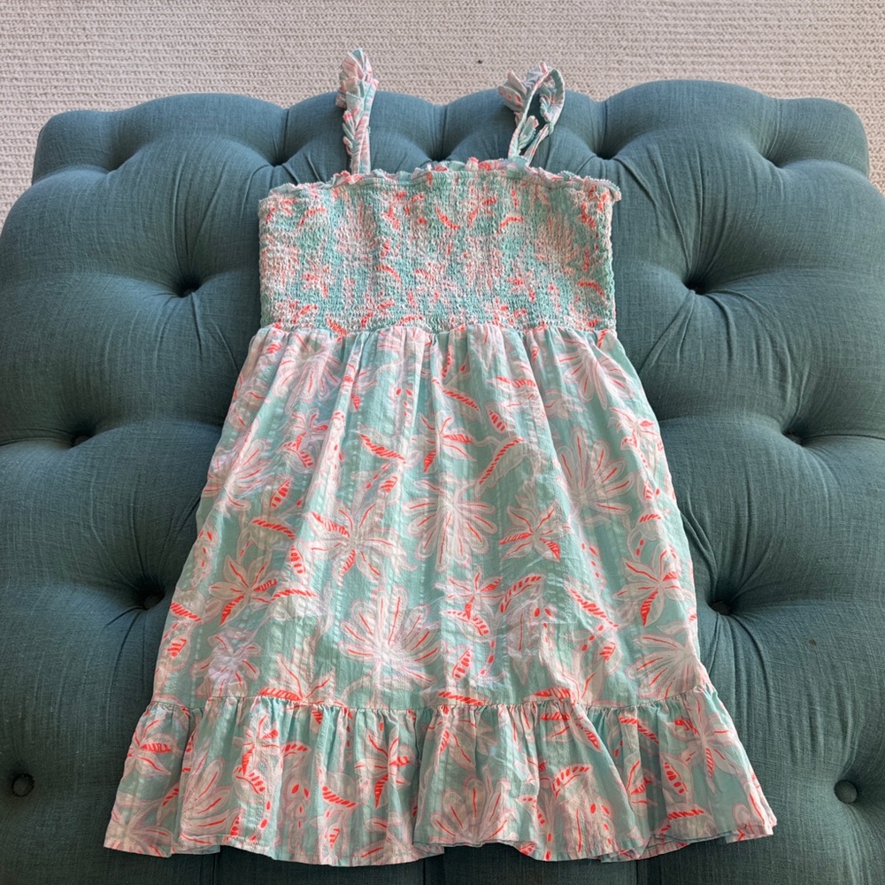 Vineyard Vines Tropical Print Kids Dress
